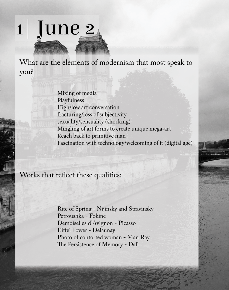 Paris Modernism Journal